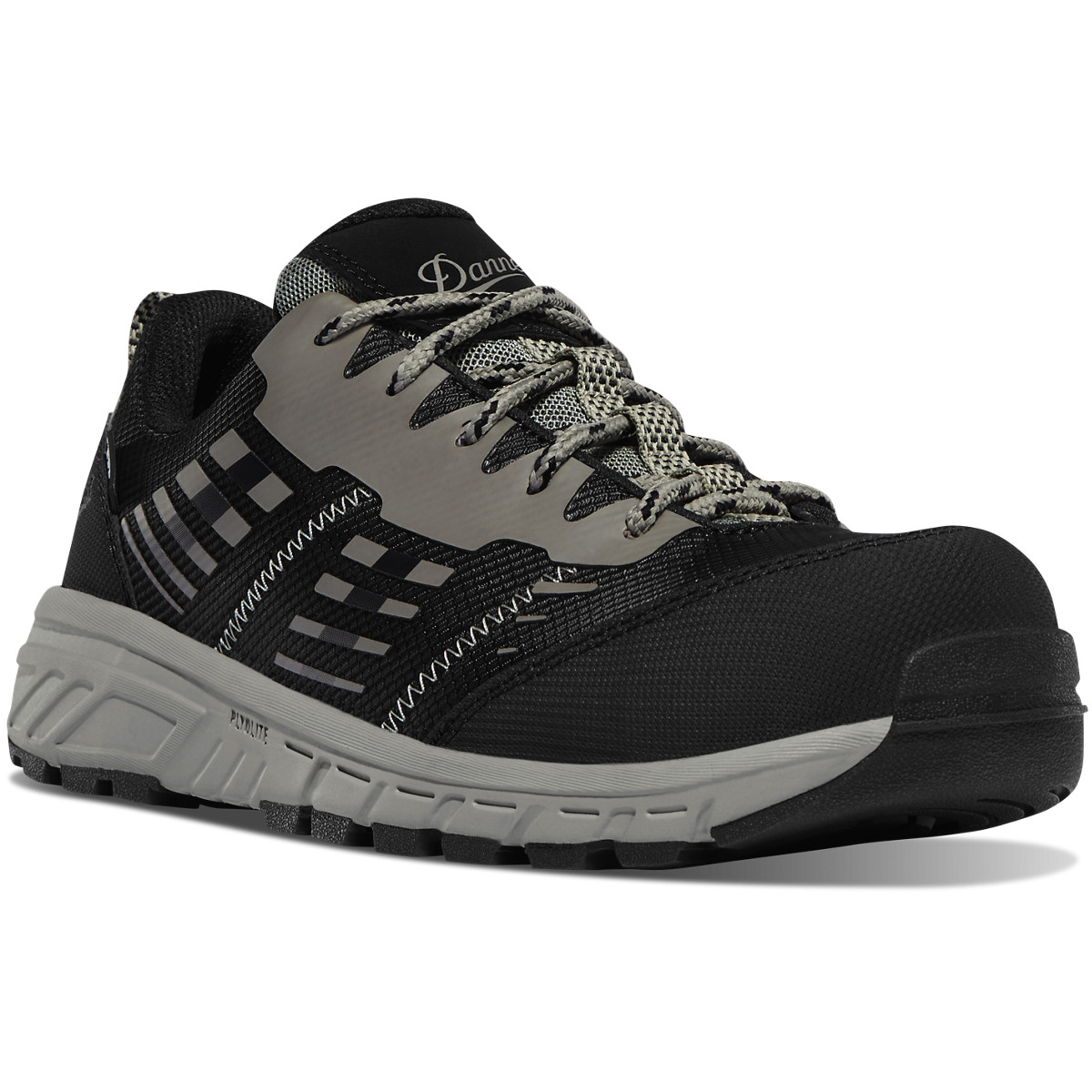 Danner Womens Run Time 3 Work Shoes Black/Grey - AND284591